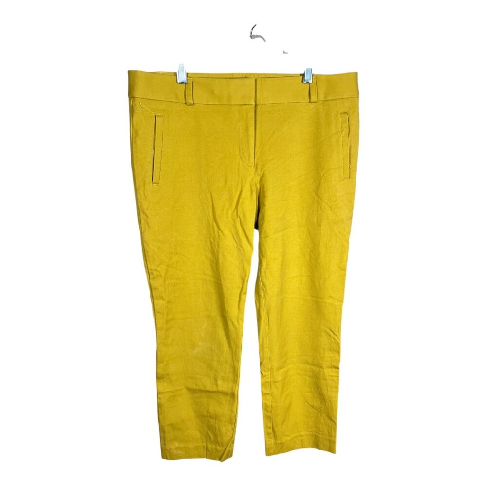 LOFT Mustard Pixie Pants